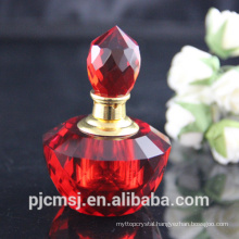 Small Faceted Red Crystal Perfume Bottle for Car PBM007A